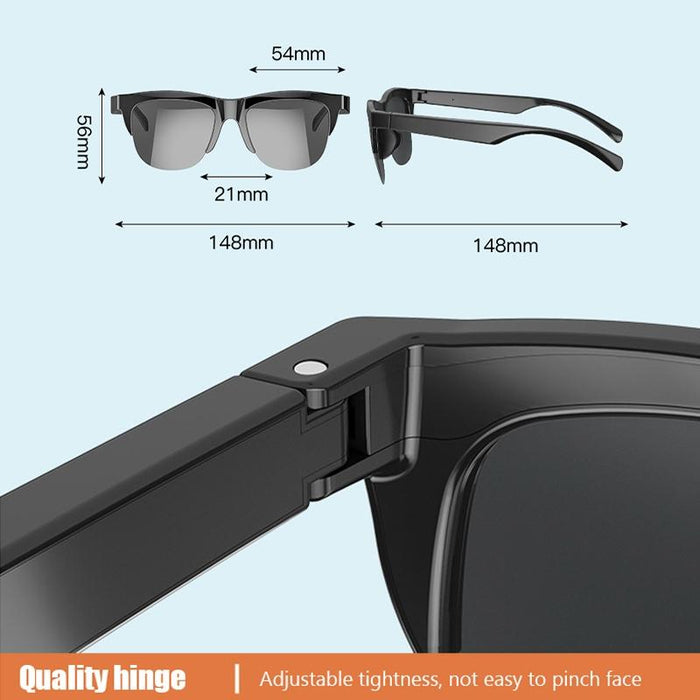 F06 Universal Style Bluetooth 5.3 Smart Sunglasses Wireless Headset Anti-Strong Light Anti-Polarized Sunglasses