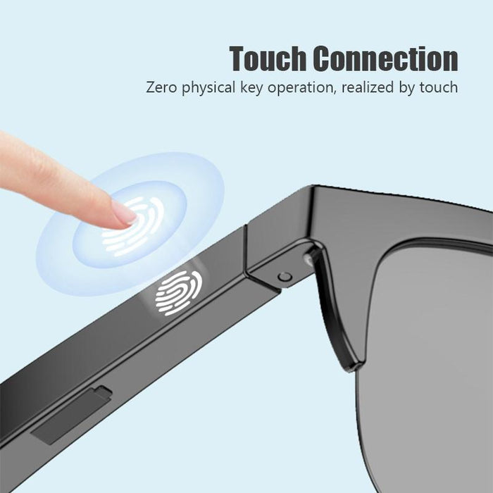 F06 Universal Style Bluetooth 5.3 Smart Sunglasses Wireless Headset Anti-Strong Light Anti-Polarized Sunglasses