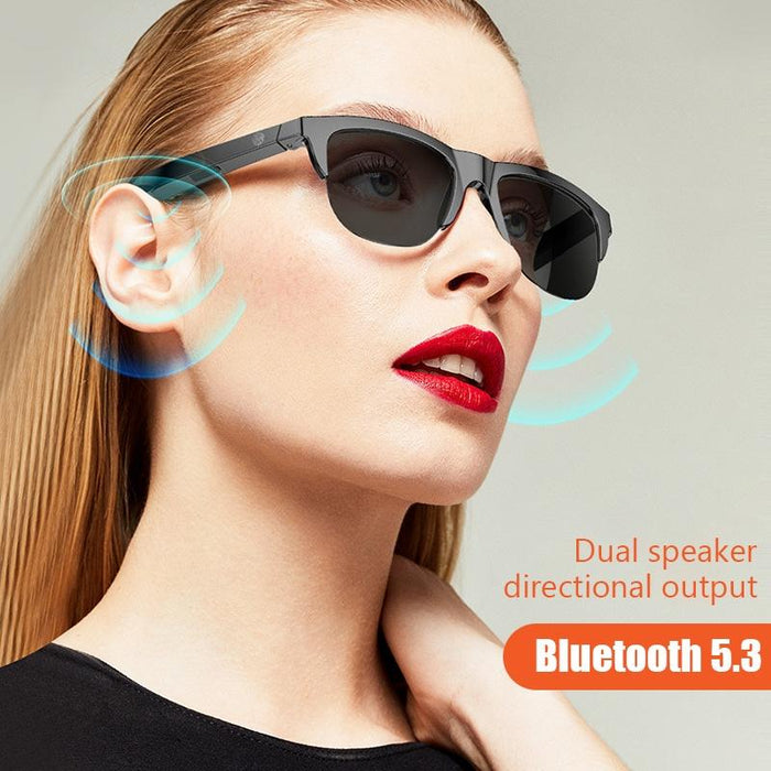 F07 Female Style Bluetooth 5.3 Smart Sunglasses Wireless Headset Anti-Strong Light Anti-Polarized Sunglasses