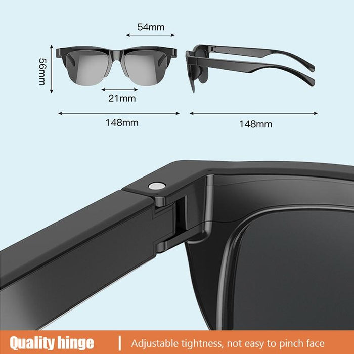 F07 Female Style Bluetooth 5.3 Smart Sunglasses Wireless Headset Anti-Strong Light Anti-Polarized Sunglasses