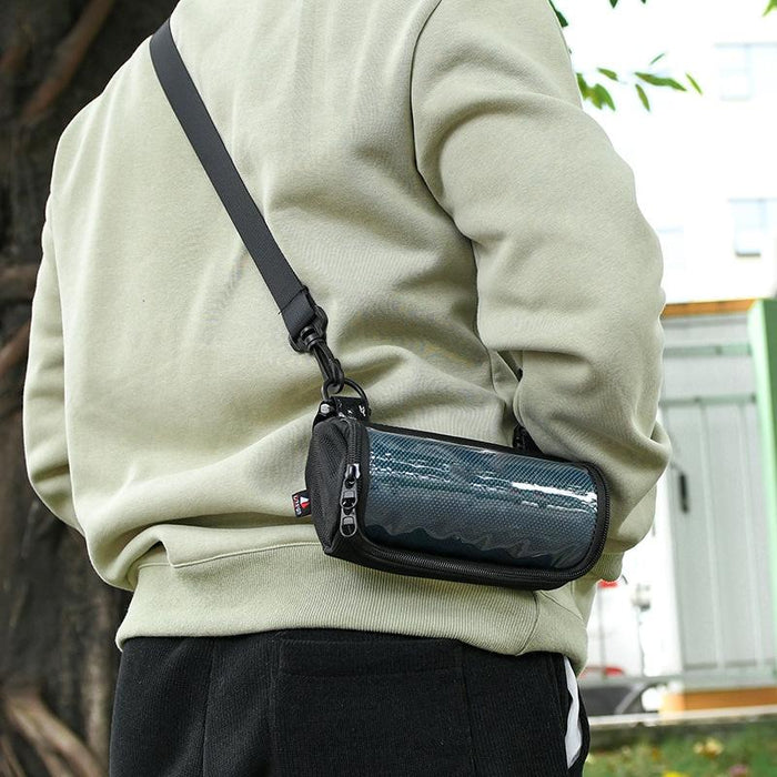 For Jbl Flip5/6/7 Speaker Bicycle Front Bag Outdoor Riding Audio Messenger Shoulder Bag Black