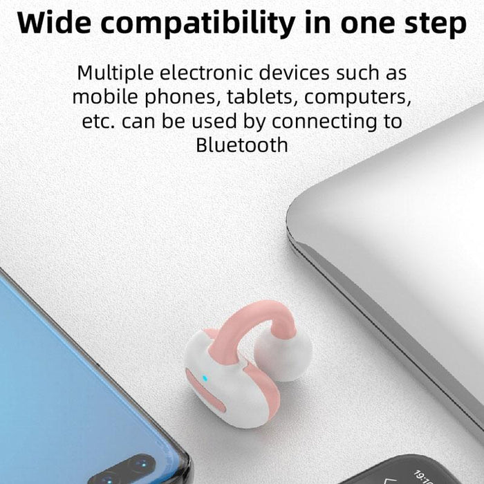 M-S8 Wireless Stereo Single Ear Clip-On Bluetooth Earphone