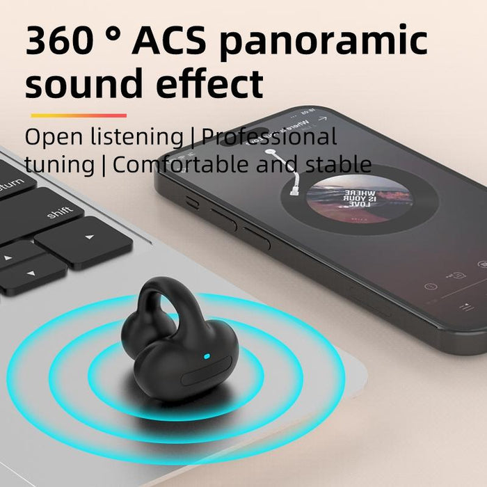 M-S8 Wireless Stereo Single Ear Clip-On Bluetooth Earphone