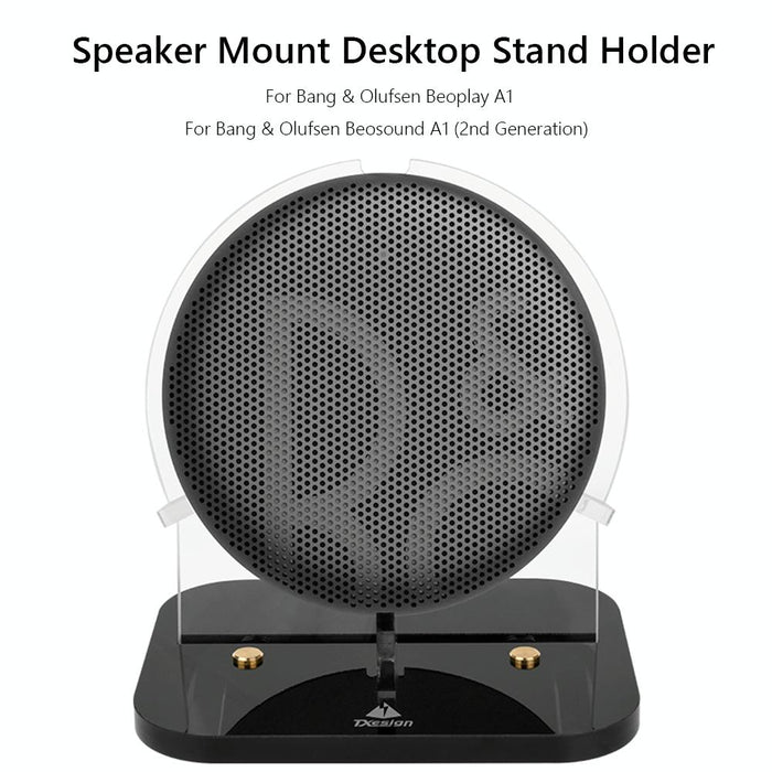 For B&O Beoplay A1 / Beosound A1 2Nd Speaker Acrylic Desktop Stand Holder Black