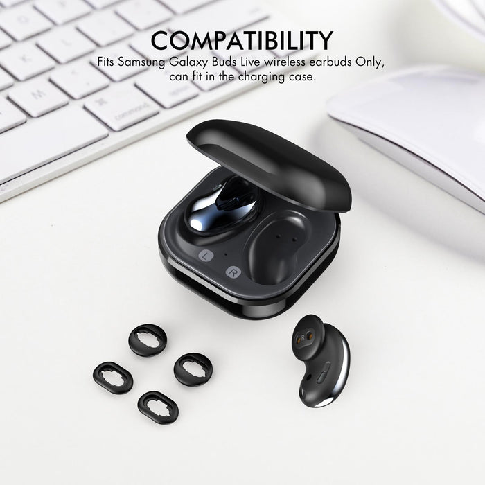 For Samsung Galaxy Buds Live Ahastyle Pt132 S & M & L Silicone Earbud