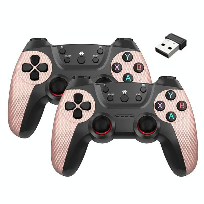 Km-029 2.4G One For Two Doubles Wireless Controller Support Pc / Linux / Android / Tvbox