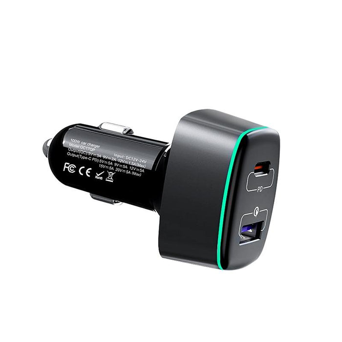 100w 2 In 1 Car Charger