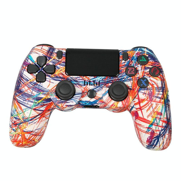 For Ps4 Wireless Bluetooth Game Controller With Light Strip Dual Vibration Game Handle