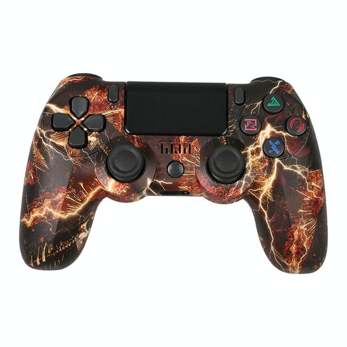 For Ps4 Wireless Bluetooth Game Controller With Light Strip Dual Vibration Game Handle