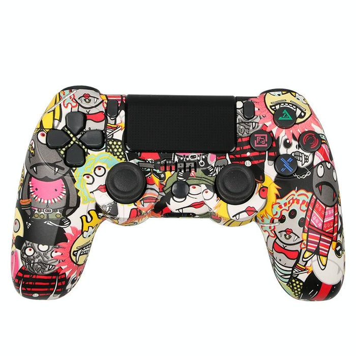 For Ps4 Wireless Bluetooth Game Controller With Light Strip Dual Vibration Game Handle