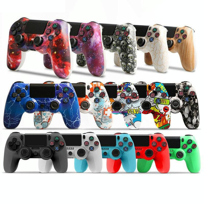 For Ps4 Wireless Bluetooth Game Controller With Light Strip Dual Vibration Game Handle