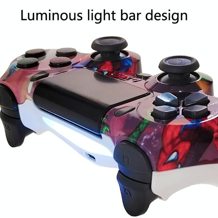 For Ps4 Wireless Bluetooth Game Controller With Light Strip Dual Vibration Game Handle