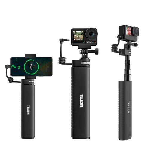 Charging Selfie Stick 10000mah Power Bank For Sports Camera