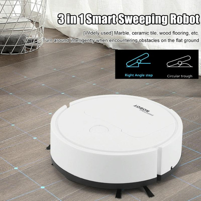 3 In 1 Mini Vacuum Cleaner Intelligent Sweeping Robot