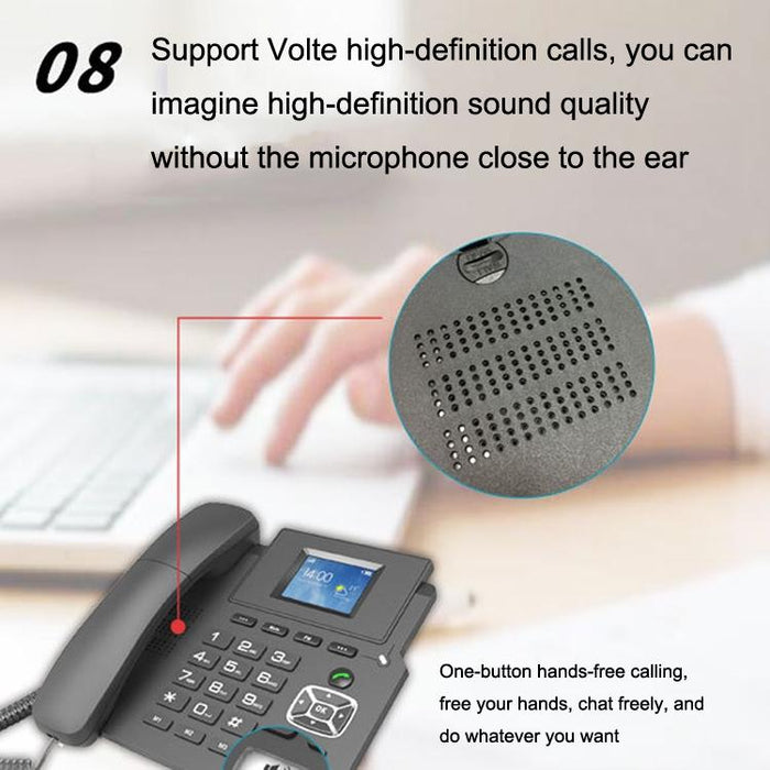 P03 4G+ Voip Dual Mode Wireless Fixed Line Sip Network Phone Ip Enterprise Office Phone Wireless Landline