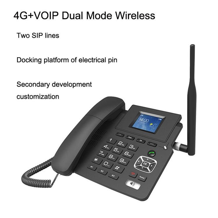 P03 4G+ Voip Dual Mode Wireless Fixed Line Sip Network Phone Ip Enterprise Office Phone Wireless Landline