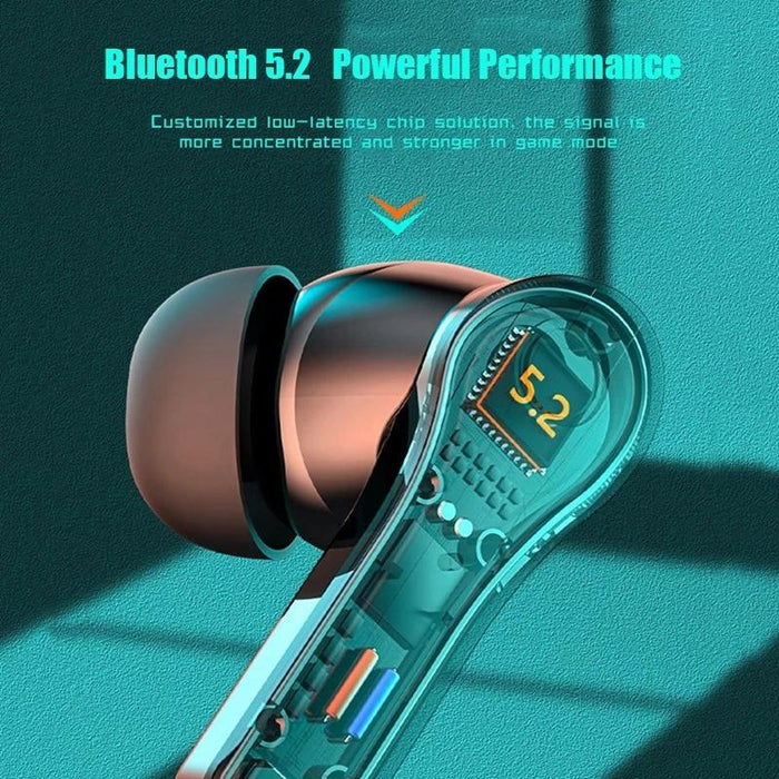 N35 Tws Colourful Light In-Ear Low Latency Wireless Bluetooth Game Earphones