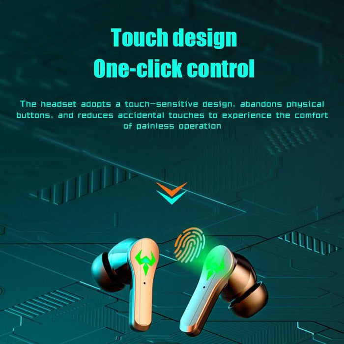 N35 Tws Colourful Light In-Ear Low Latency Wireless Bluetooth Game Earphones