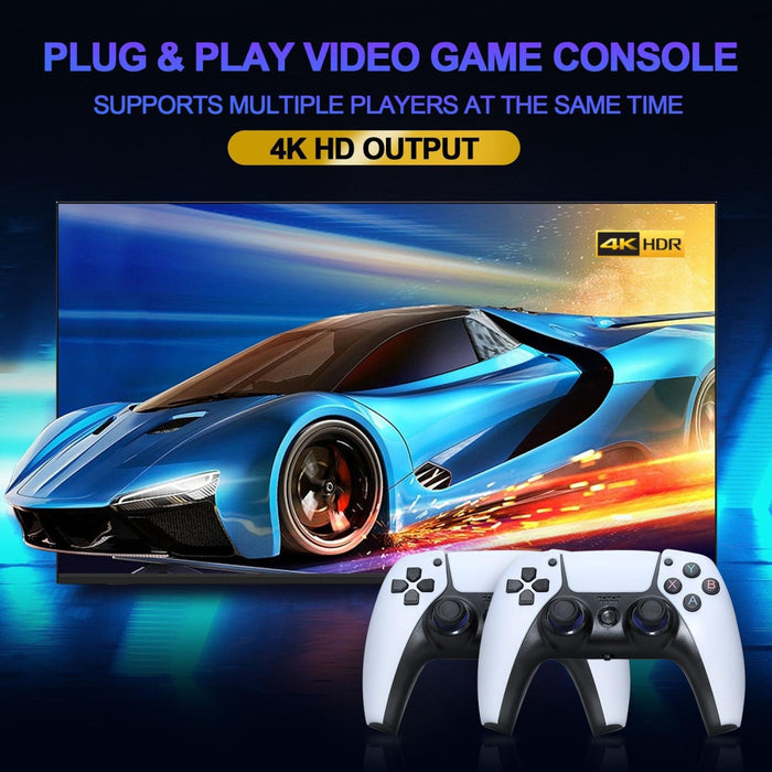 U10 Video Game Console 64G 10000 & Games Retro Handheld 4K Tv Game Stick Wireless Controller