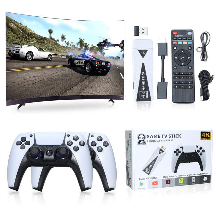 U10 Video Game Console 64G 10000 & Games Retro Handheld 4K Tv Game Stick Wireless Controller