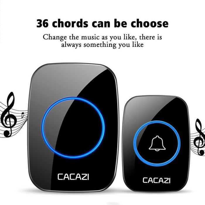 Wireless Waterproof Smart Doorbell - 2 Battery Options