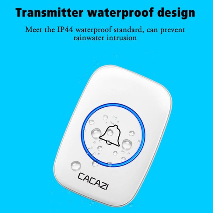 Wireless Waterproof Smart Doorbell - 2 Battery Options