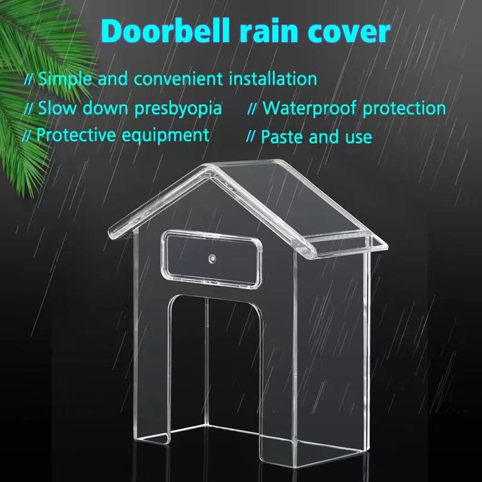 Wireless Doorbell Waterproof Cover Outdoor Doorbell Transparent Rain Protection Case E30