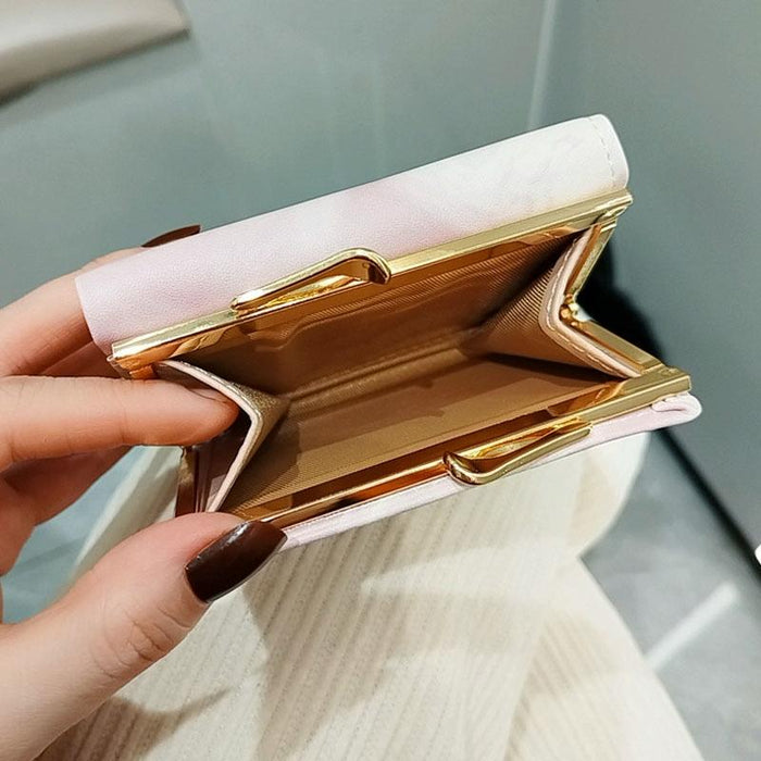 Ink Painting Elements Tri-Fold Wallet Mini Portable Wallet