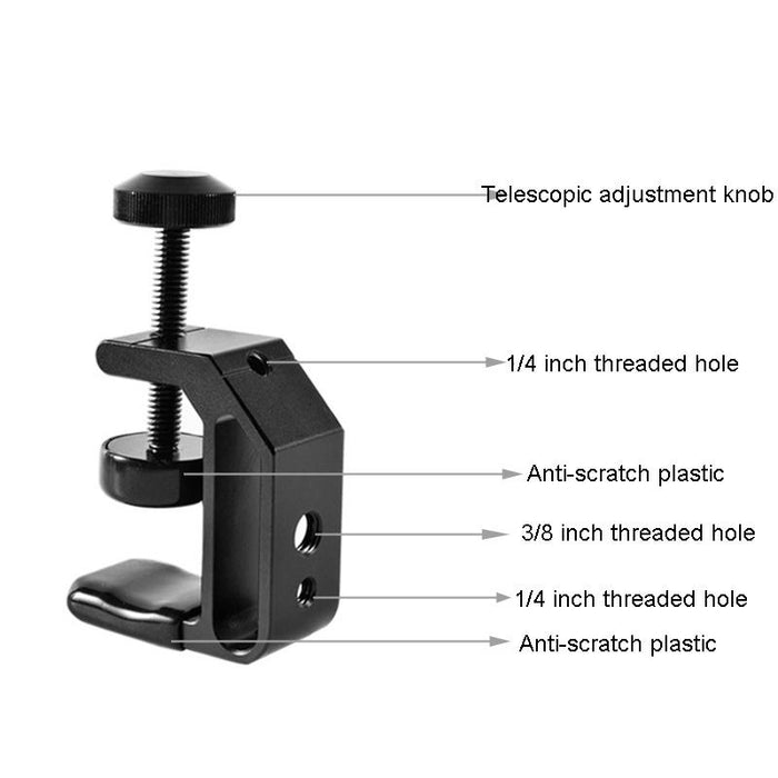 Bexin Wn 38 Universal c Clamp With 1/4 Inch And 3/8 Hole