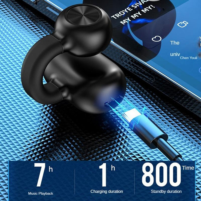 Z28 Wireless Ear Clip Type Single-Ear Bluetooth 5.3 Earphone