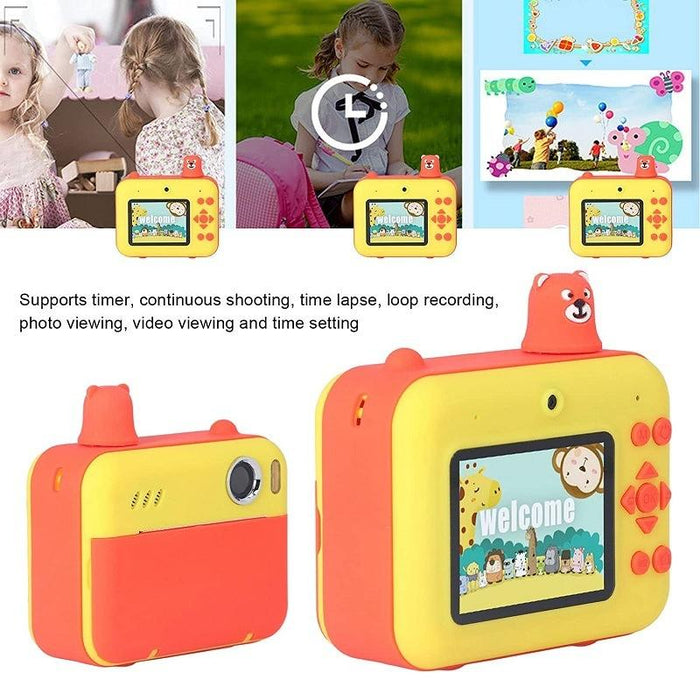 2.36 Inch Led Hd Display 1080P Childrens Camera Thermal Printing Instant Camera