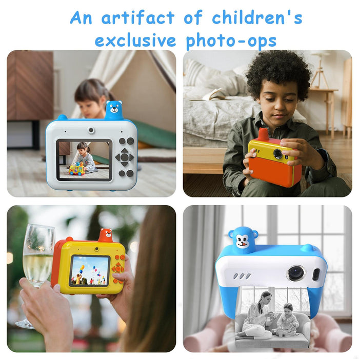 2.36 Inch Led Hd Display 1080P Childrens Camera Thermal Printing Instant Camera