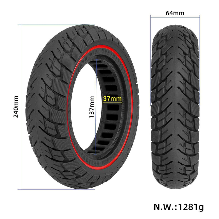 10 Inch 10x2.5 Electric Scooter Off-road Non-slip Solid