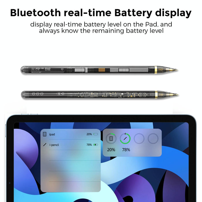 For Ipad 2018-2022 Series Fast Charging Long Standby Transparent Touch Screen Pen Pe03