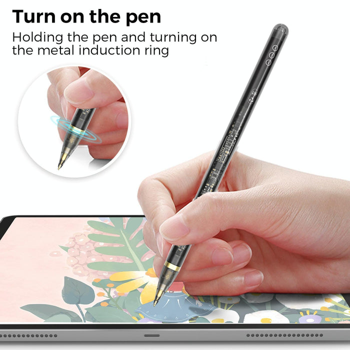 For Ipad 2018-2022 Series Fast Charging Long Standby Transparent Touch Screen Pen Pe03