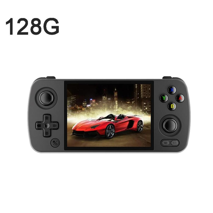 Rg405M Handheld Game Console 4 Inch Ips Touch Screen Aluminum Alloy Android 12 System 128G & 128G 3100 & Games Black