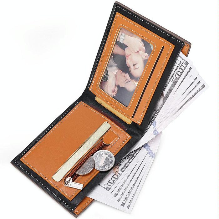 Men Wallet Carbon Fiber Horizontal Business Wallet Card Holder