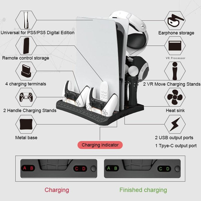 Ps5 Charging Base With Storage Rack