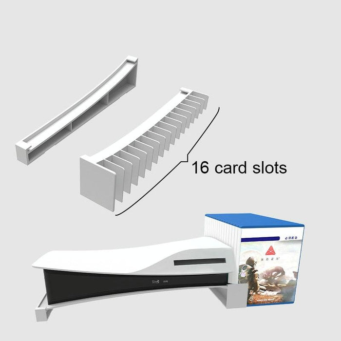 Hbp-393 For Sony Ps5 Optical Drive / Digital Version Host Horizontally Placed Bracket With Disc Slot White