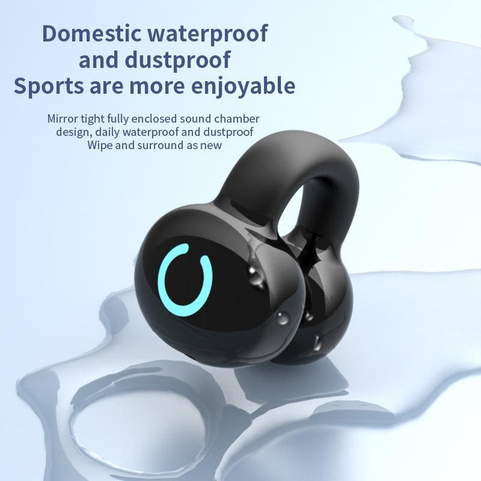 Single Ear Stereo Ear Clamp Type Bone Conduction Bluetooth Earphone