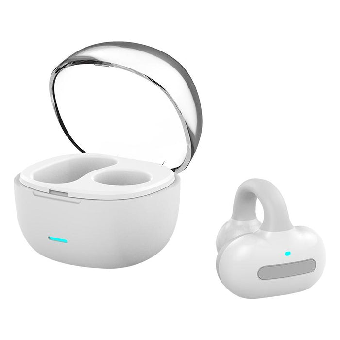 Ear Clip Type With Charging Warehouse Touch Bone Conduction Bluetooth Earphone