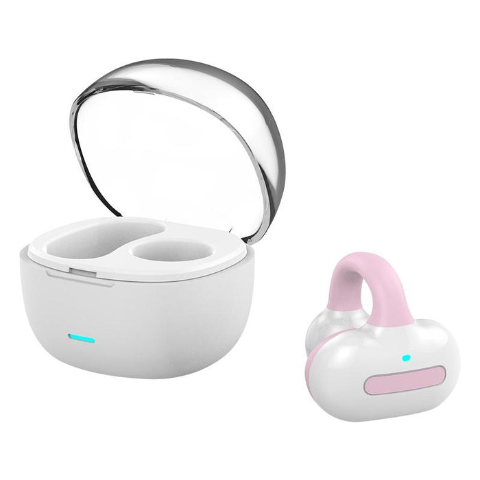 Ear Clip Type With Charging Warehouse Touch Bone Conduction Bluetooth Earphone