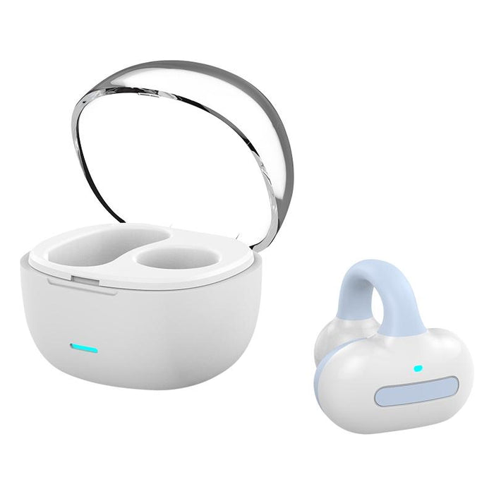 Ear Clip Type With Charging Warehouse Touch Bone Conduction Bluetooth Earphone