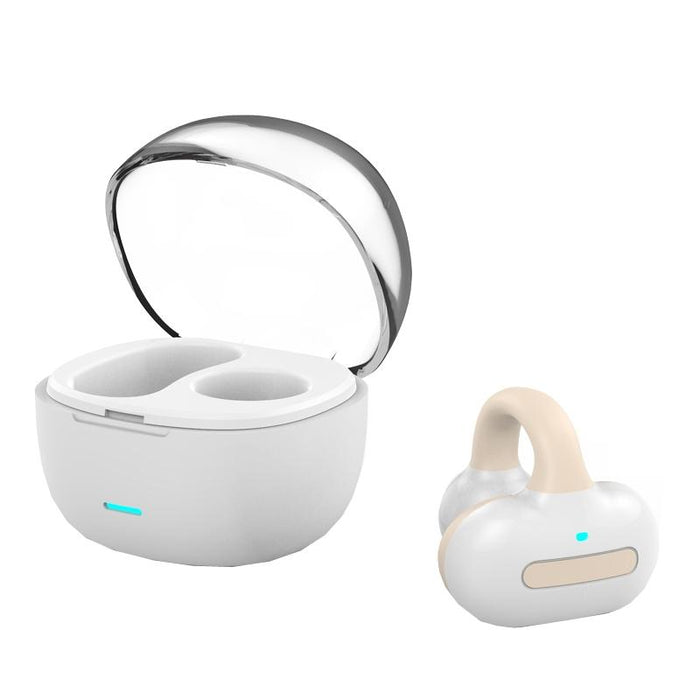 Ear Clip Type With Charging Warehouse Touch Bone Conduction Bluetooth Earphone