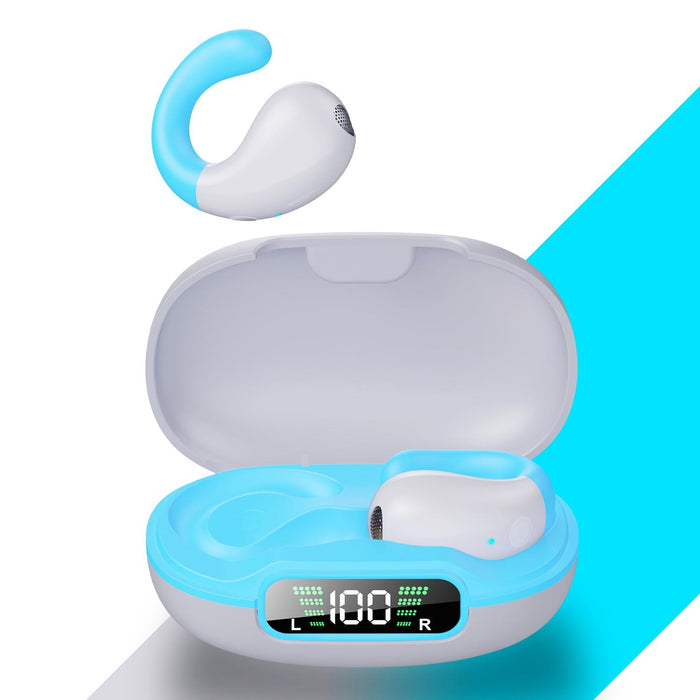 Clip-On Wireless Bluetooth Earphone With Digital Charging Compartment