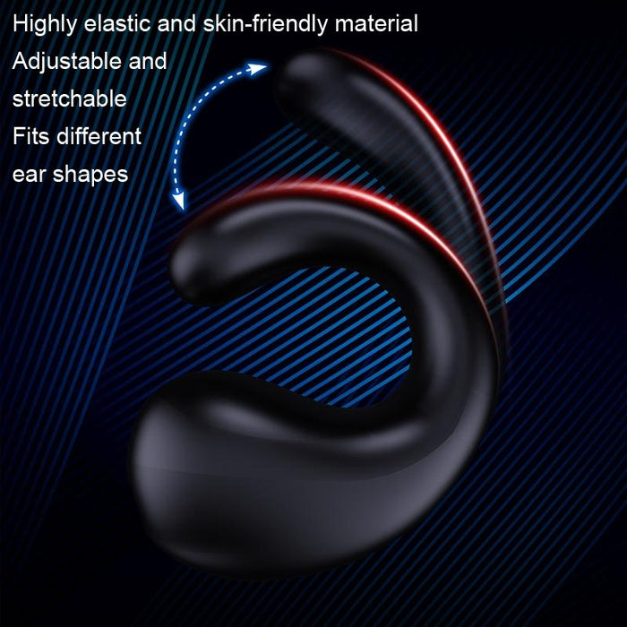 Clip-On Wireless Bluetooth Earphone With Digital Charging Compartment