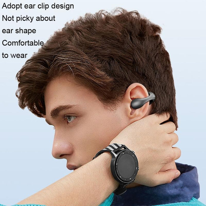 Single Ear Bone Conduction Bluetooth Earphone In-Ear Wearable Running Sports Mini