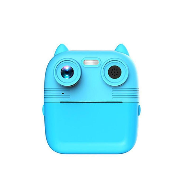 1080P Instant Print Camera 2.8-Inch Screen Front And Rear Dual Lens Kids Camera - Blue