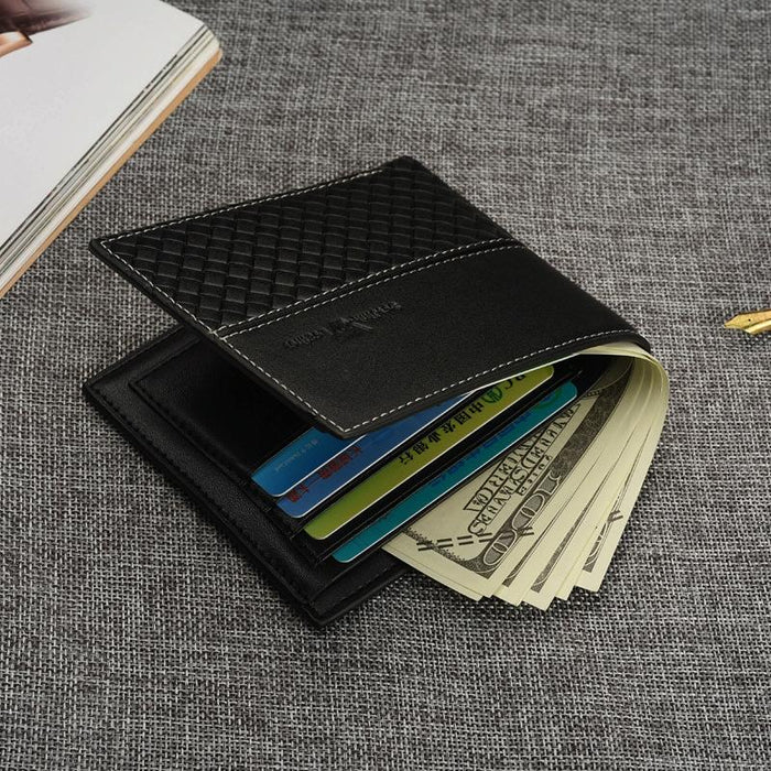 Men Short Wallet Business Coin Purse Card Holder Money Bag