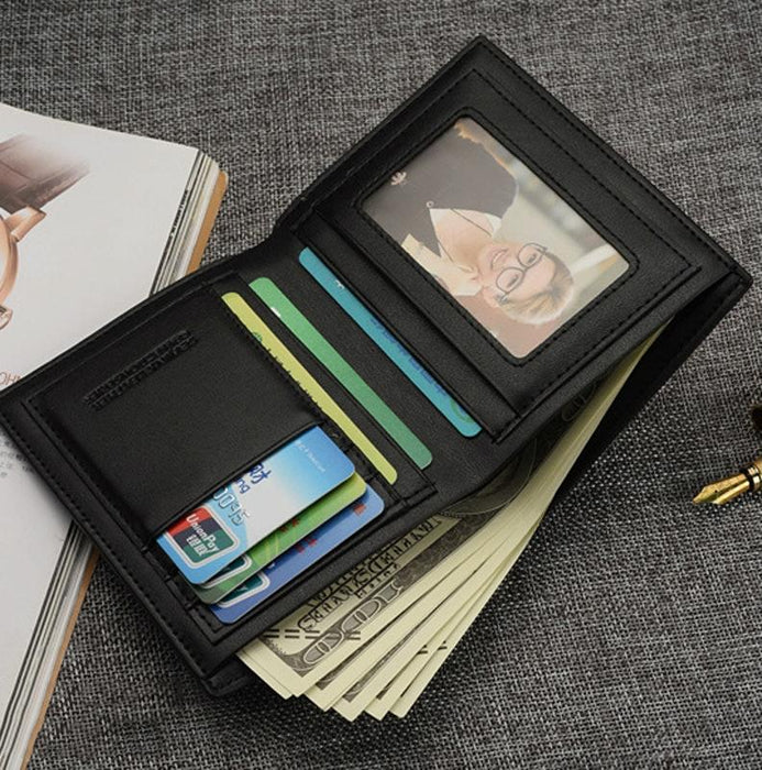 Men Short Wallet Business Coin Purse Card Holder Money Bag